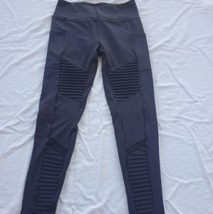 Black Motto Full Length Leggings